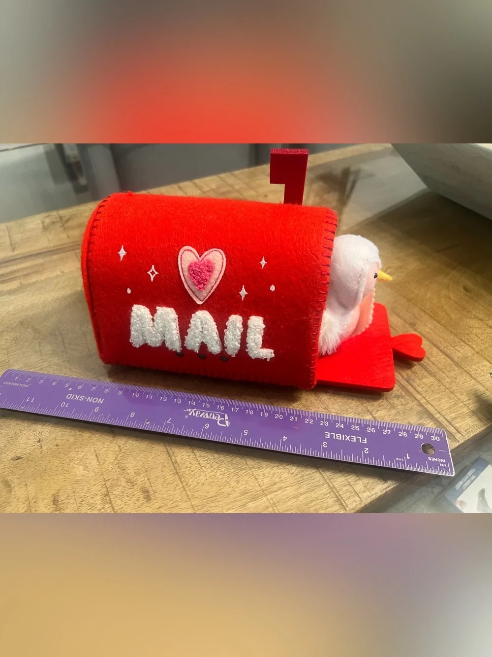 Target Spritz Valentine Fabric Feathery Friends Mailbox & Bird 2024